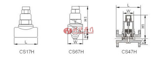 可調(diào)雙金屬片式蒸汽疏水閥結(jié)構(gòu)圖